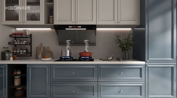 廚房zui潮搭配！科恩6550+KN700金剛防爆灶！
